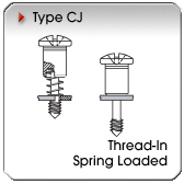 Type CJ - Thread-In Spring-Loaded 